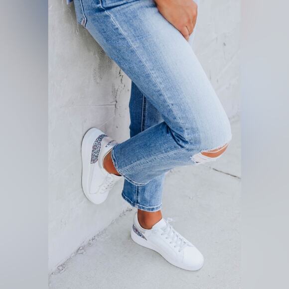 JONA BY VINTAGE HAVANA WHITE/MULTI GLITTER SIZE 7 New - Picture 3 of 11